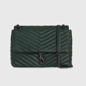 NWT Rebecca Minkoff Edie Crossbody in Bottle Green